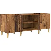 vidaXL Meuble à vinyles Bois Ancien 121 x 38 x 48 cm Bois d'ingénierie