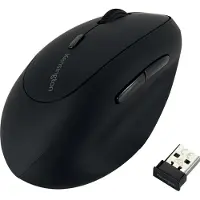 Kensington Pro Fit Ergo Wireless Mouse - Souris - ergonomique - pour gauchers - 6 boutons - sans fil - 2.4 GHz