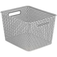 Curver Panier à linge - - Yourstyle - 18 L - Gris clair - Compact