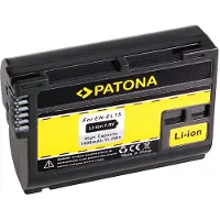 PATONA Batterie f. Nikon EN-EL15 V1 D7000 D800 D800 100% DECODEE (Batterie de l'appareil photo), Alimentation pour appareil photo, Noir