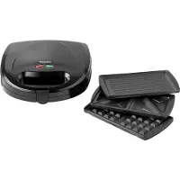 Tomado TGM2000B - Multigrill 3 en 1 - Avec plaques à sandwich et à gaufres - 750 watts - Noir