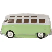 Clayre & Eef Lampe de table Bus 24x10x11 cm Vert Plastique