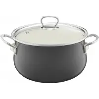 Emalia Olkusz Garnek Émaillé Gris 16cm 1.3L Induction