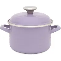 Metalac Oala cu capac Standard email, 24cm, 6.75l, lila pastel