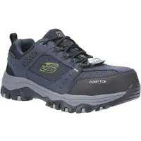 SKECHERS Greetah Chaussures De Marche Randonnée Hommes Taille 42 Couleur Bleu Marine/Noir