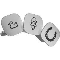 Ledger Pack 2 badges Gris et Noir pour cryptowallet Nano Gen5