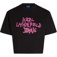 Karl lagerfeld Jeans B1w17054 Short Sleeve Top Noir M Femme