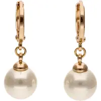 Gaya Boucles d'oreilles or rose / blanc perle