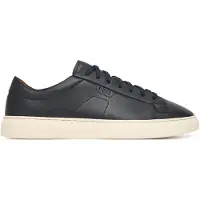 BOSS Baskets basses en cuir avec logo embossé