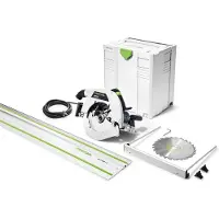 Festool HK 85 EB-Plus-FS Scie circulaire à main Scie à onglets 2300W 230mm dans Systainer ( 574661 ) + lame de scie HW + rail de guidage
