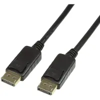 Logilink CV0076 Câble DisplayPort 1.2 Ultra HD 3D 4K2K/60Hz Noir