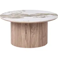 Beliani Table Basse Dora Céramique Marron