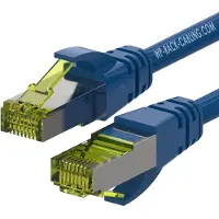 Wp Europe WP WPC-PAT-6ASF002B câble de réseau Bleu 0,2 m Cat6a S/FTP (S-STP)