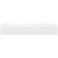vidaXL Bordures de jardin, 30 pièces, 103 x 0,05 x 22 cm, acier, blanc