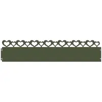 vidaXL Bordures de jardin, 20 pièces, 103 x 0,05 x 22 cm, acier, vert olive