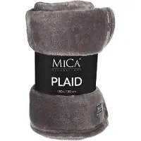 Mica Decorations Plaid Polaire Anthracite 180x130