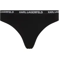 Karl Lagerfeld String noir / blanc cassé