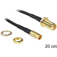DeLOCK Câble d'antenne SMA vers MCX - 50 Ohm -