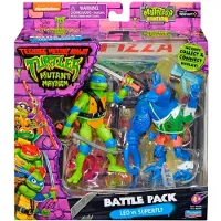 Teenage Mutant Ninja Turtles Actionfiguren Leonardo vs. Super Fly 11 cm