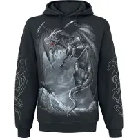 Spiral Sweat-shirt à capuche Gothic de - Dragon's Cry - S - XXL - pour Homme - noir - Taille M
