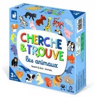 Janod Jeu classique Mon premier cherche et trouve Les animaux