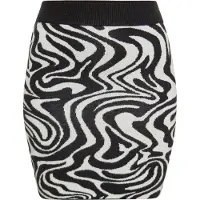 Mymo Jupe noir / blanc cassé