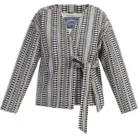 Dreimaster Cardigan bleu marine / blanc cassé