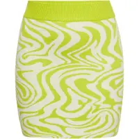 Mymo Jupe citron vert / blanc cassé