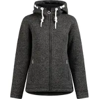 Dreimaster Maritim Veste en polaire gris foncé / blanc