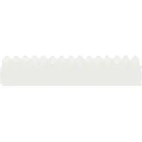 vidaXL Bordures de jardin, 30 pièces, 103 x 0,05 x 22 cm, acier, blanc