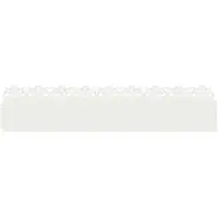 vidaXL Bordures de jardin, 30 pièces, 103 x 0,05 x 22 cm, acier, blanc