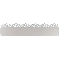 vidaXL Bordures de jardin, 30 pièces, 103 x 0,05 x 22 cm, acier inoxydable, argenté