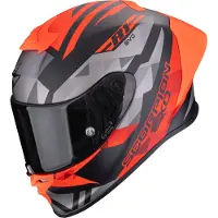 Scorpion EXO-R1 Evo II Air Valere, casque intégral ,Mat Noir/Rouge/Gris ,M