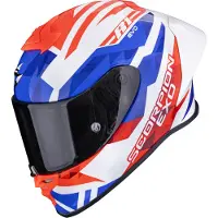 Scorpion Casque EXO-R1 Evo II Air Valere, blanc/rouge/bleu, M (57/58)