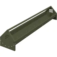 vidaXL – Alimentateur pour poulets, vert olive, 108 x 20,5 x 20 cm, capacité de 5 kg