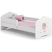 Viking Choice Lit enfant + matelas + barriere de securite 140x70
