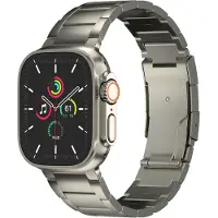 Accezz Bracelet en acier Titane mat Apple Watch | 44/45/46/49 mm - Titanium