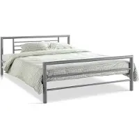 Molecule Lit Sandro 160x200 métal - gris