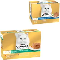 Gourmet 24x85g Gold Recettes raffinées sélection mixte aux légumes - Pâtée pour chat