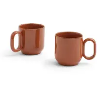 HAY Barro Tasse - Lot de 2 Natural