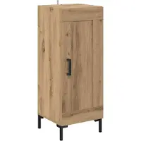 vidaXL Buffet Olden Artisan chêne 34,5 x 34 x 90 cm