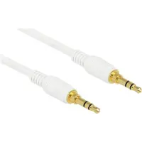 DeLOCK Câble Jack 3,5 mm 3 pôles Fiche > Fiche 2 m blanc -
