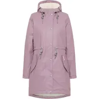 Mymo Parka mi-saison gris clair / lilas