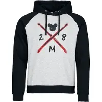 Minnie & Mickey Mouse Sweat-shirt à capuche Disney de - Rock Out Loud - S - 3XL - pour Homme - gris/noir - Taille XXL