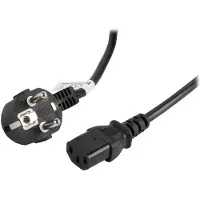 Lanberg Câble d'alimentation CA-C13C-11CC-0050-BK SCHUKO / IEC320 C13 Connecteurs 5 mètres