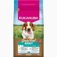 Eukanuba Adult S/M sans céréales au poisson de mer pour chien