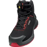 Uvex Bottes de sécurité 1 x-craft S3L, noir/rouge noir/rouge 42