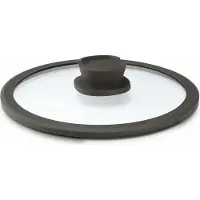 Berghoff Pfannendeckel Leo Stone+ 28 cm, Schwarz, Materialtyp: Glas, Poêle + casserole : accessoires, Noir, Transparent