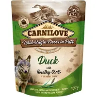 Carnilove Pâté pour Chien Canard &amp; Fléole des prés 300g