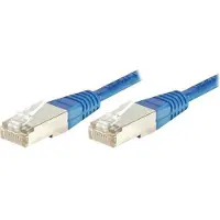 Exertis Connect - Cordon de raccordement - RJ-45 (M) pour RJ-45 (M) - 7 m - STP - CAT 6 - bleu